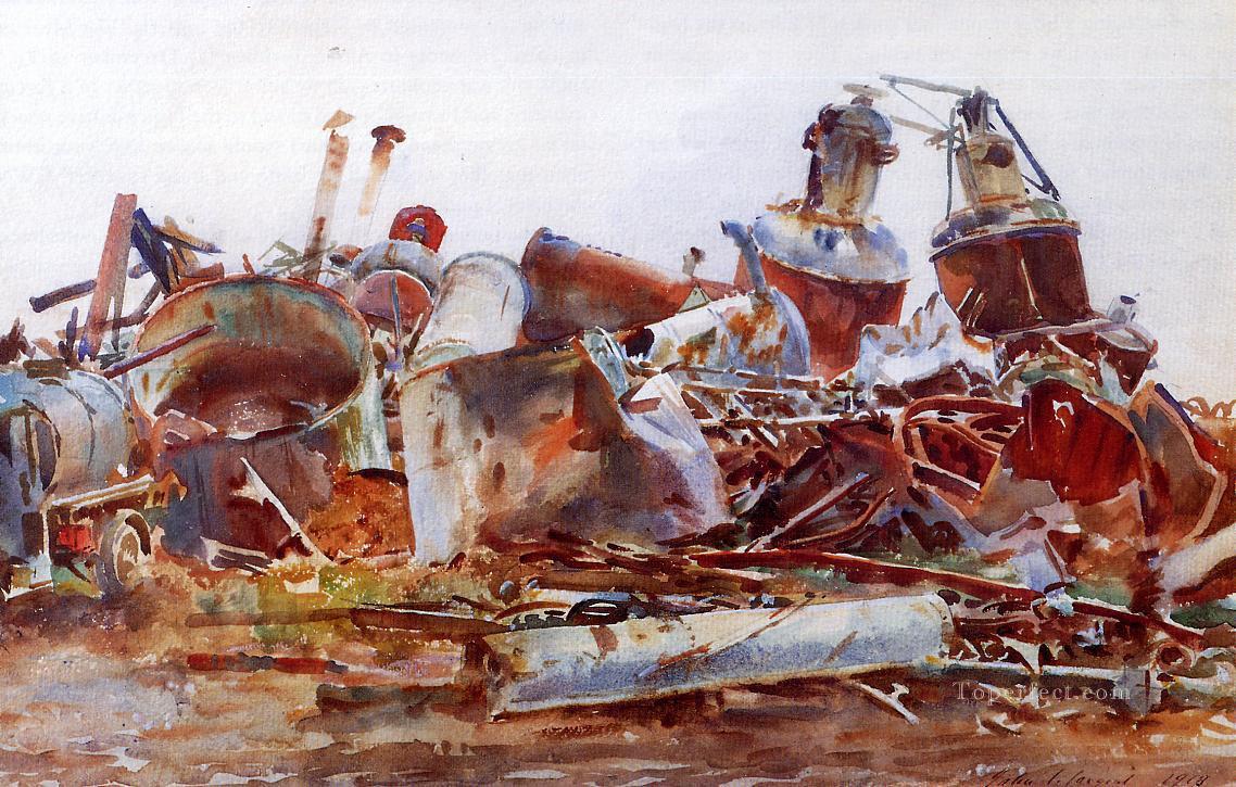 A Wrecked Sugar Refinery John Singer Sargent Oil Paintings